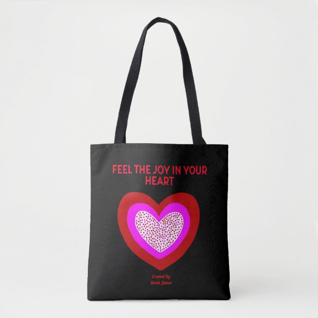 Joyful Heart All-Over-Print Tote Bag (Front)