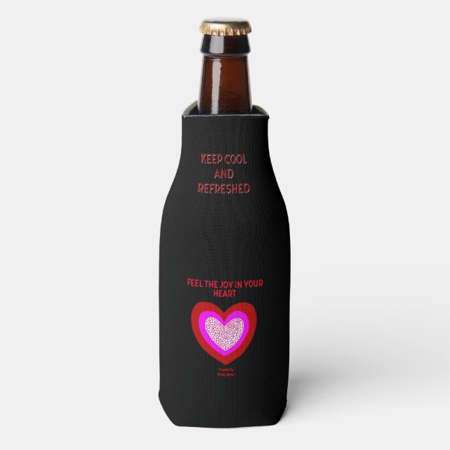 Joyful Heart Bottle Cooler (Bottle Front)