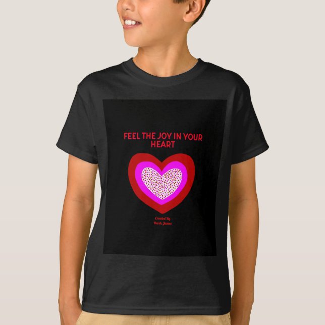 Joyful Heart Boys Black Basic T Shirt (Front)