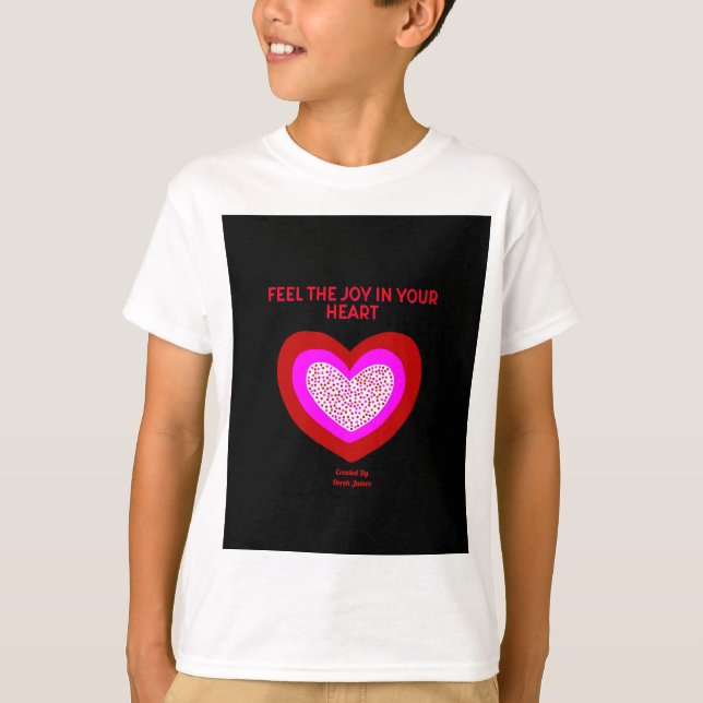 Joyful Heart Boys White Basic T Shirt (Front)