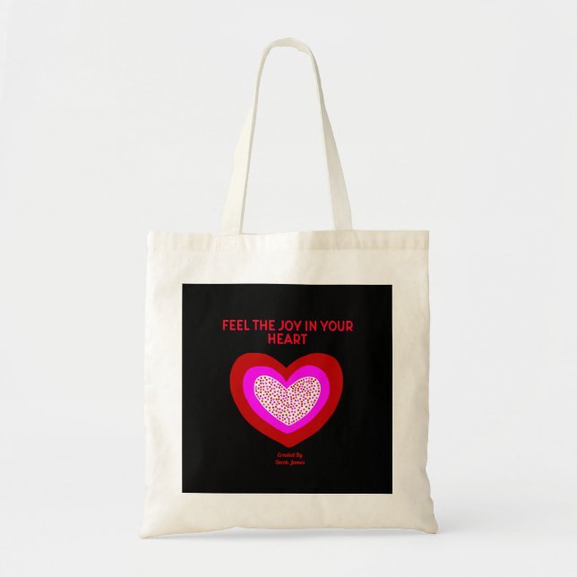 Joyful Heart Budget Tote Bag (Front)