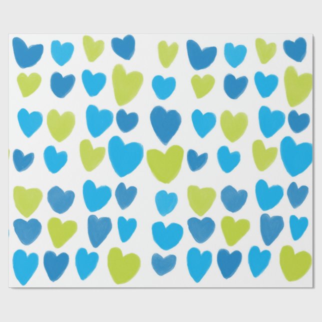 Joyful Heart Holiday Wrapping Paper (Flat)