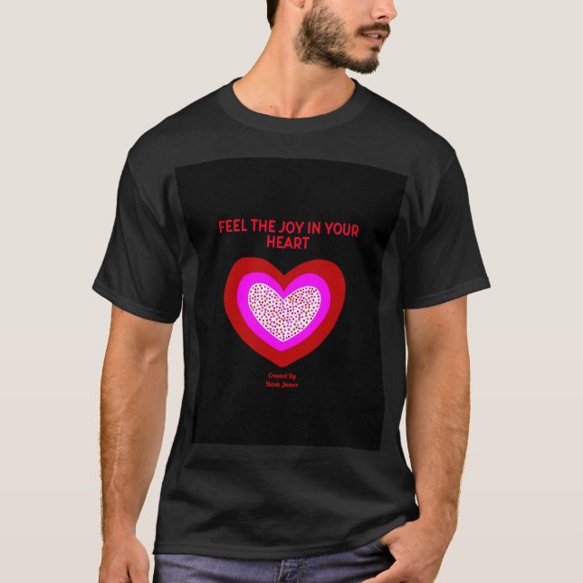 Joyful Heart Men's Black Basic T Shirt (Front)