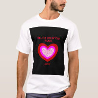 Joyful Heart Men's White Basic T Shirt