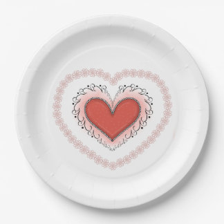 Joyful Heart Napkin Paper Plate