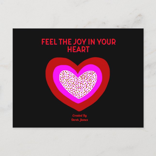 Joyful Heart Postcard (Front)
