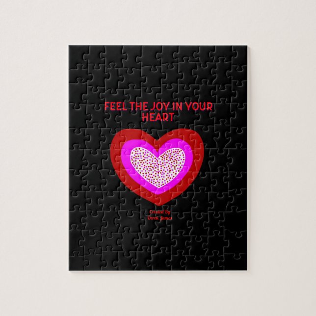 Joyful Heart Puzzle 20.3 cm x 25.4 cm (Vertical)