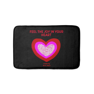 Joyful Heart Small Bath Mat