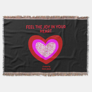 Joyful Heart Throw Blanket