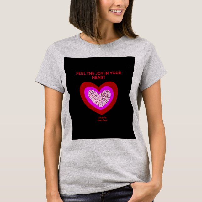 Joyful Heart Women's Light Steel Basic T Shirt (Front)