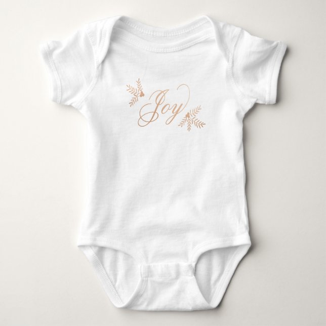 Joyful Holiday Baby Bodysuit (Front)