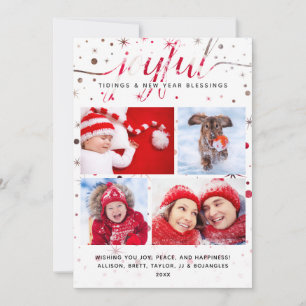 JOYFUL Holiday Card + Colour-Matching Typography