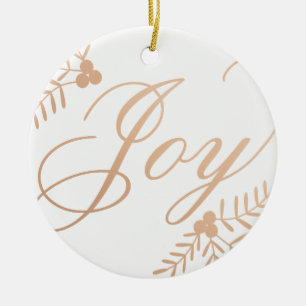 Joyful Holiday Ceramic Tree Decoration