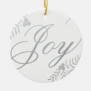 Joyful Holiday Ceramic Tree Decoration