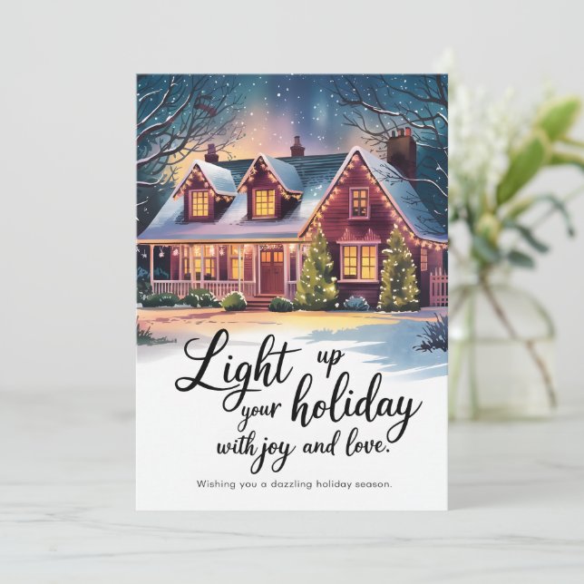 Joyful Holiday - Christmas Card (Standing Front)