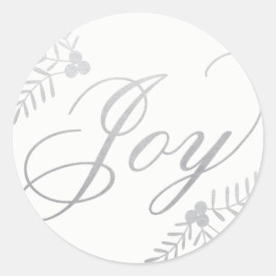 Joyful Holiday Classic Round Sticker