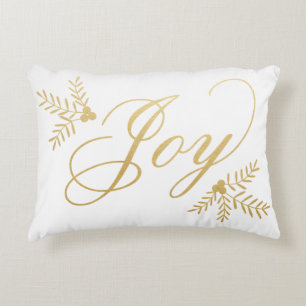 Joyful Holiday Decorative Cushion