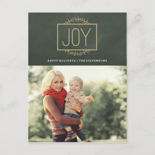Joyful Holiday   Photo Postcard