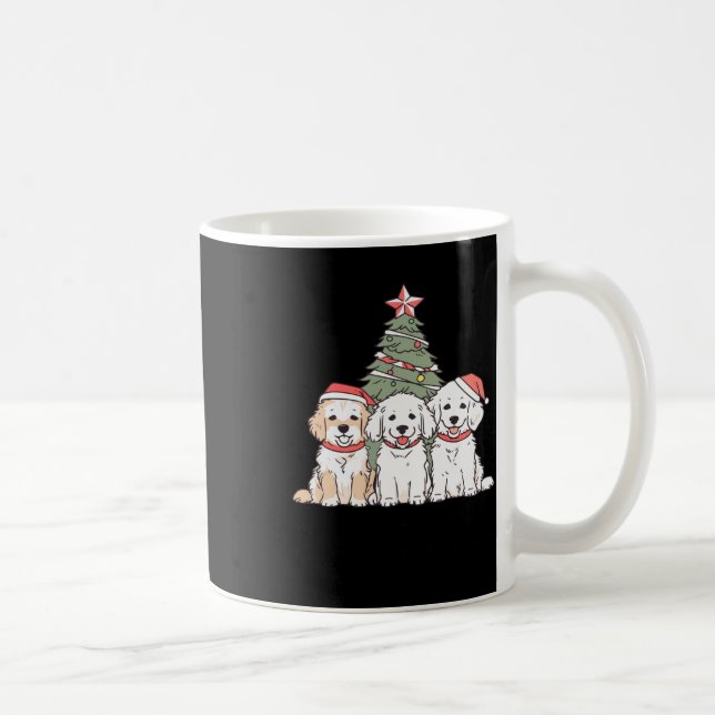Joyful Holiday Pups  Coffee Mug (Right)
