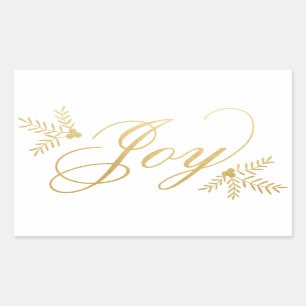 Joyful Holiday Rectangular Sticker
