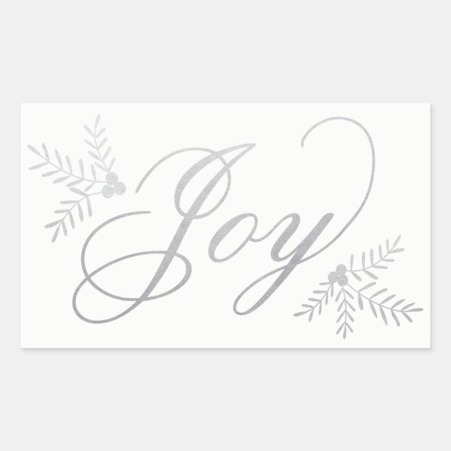 Joyful Holiday Rectangular Sticker (Front)