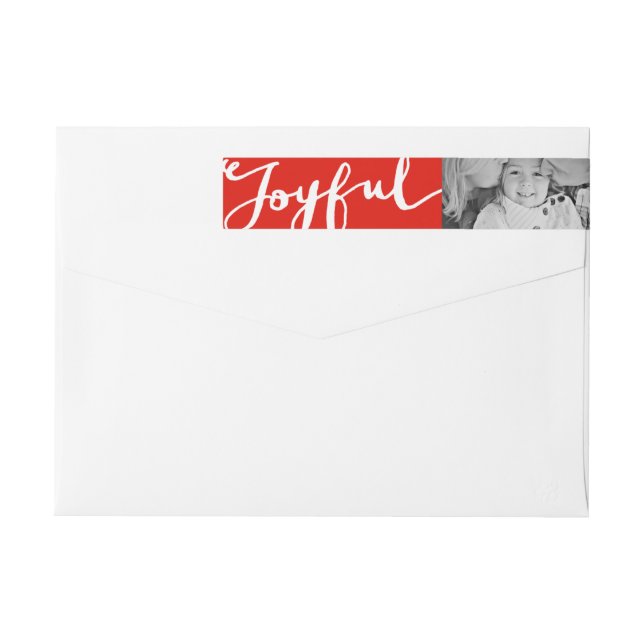 Joyful | Holiday Return Address Labels (Back)