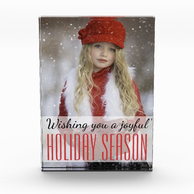 Joyful Holiday Season Photo Block- Holidayzfordayz (Front)