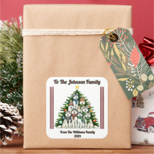 Joyful Holiday Sticker for Gifts