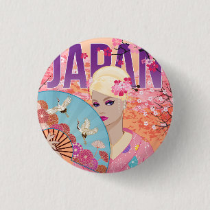 Joyful in Japan 3 Cm Round Badge