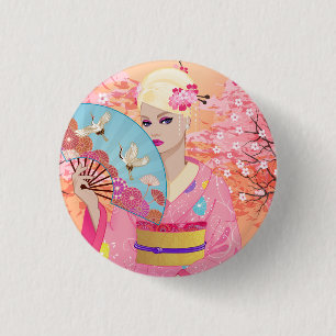 Joyful in Japan 3 Cm Round Badge