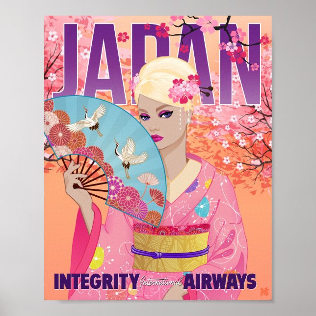 Joyful in Japan Art Print (Front)