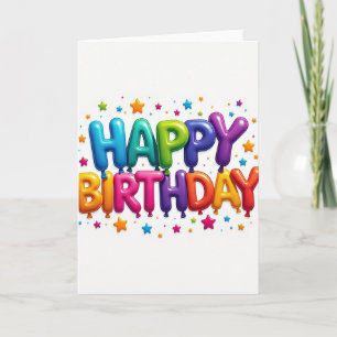 Joyful Inflatable Birthday Card