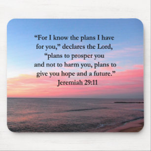 JOYFUL JEREMIAH 29:11 SUNRISE MOUSE MAT