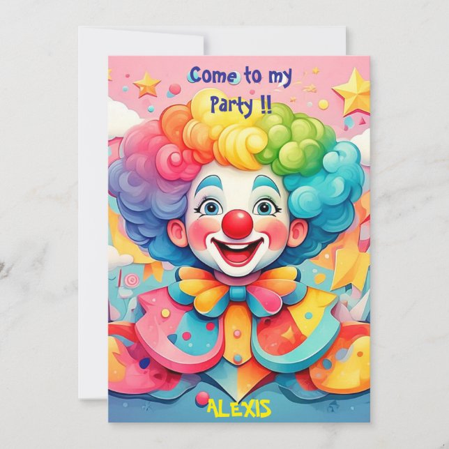 " JOYFUL JESTER " INVITATION (Front)