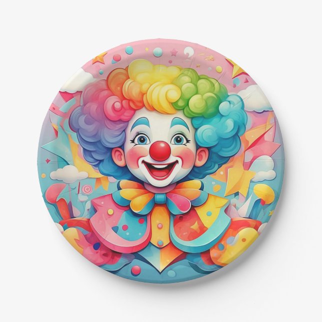 " JOYFUL JESTER " PAPER PLATE (Front)