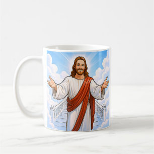 Joyful Jesus Cartoon Coffee Mug