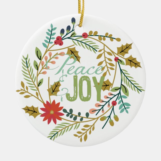 Joyful Joy Christmas Ornament (Front)
