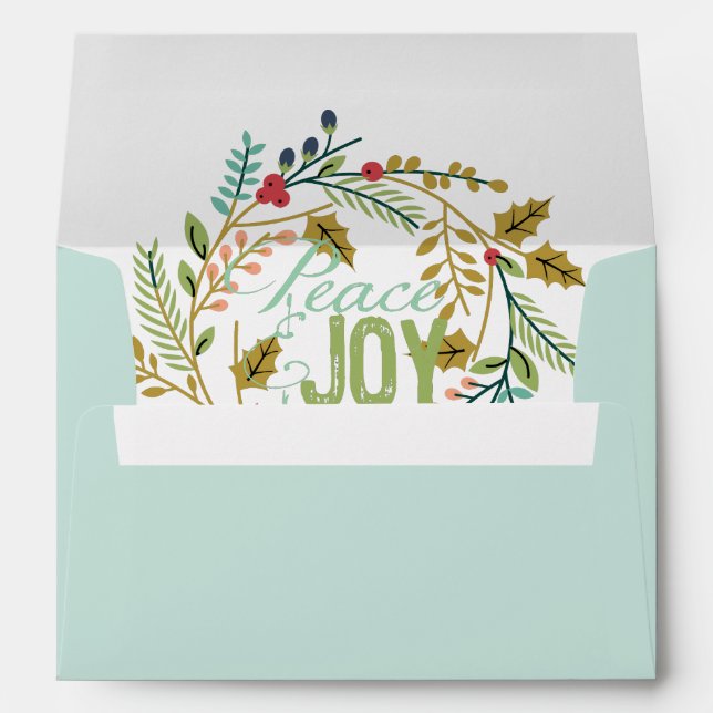 Joyful Joy Holiday Envelope (Back (Bottom))