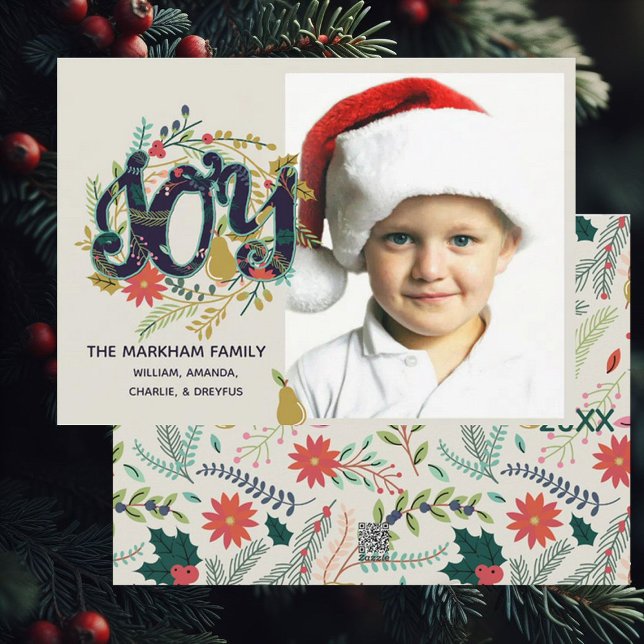 Joyful Joy Holiday Photo Card (Creator Uploaded)