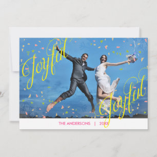 Joyful Joyful Confetti Photo - Christmas Card