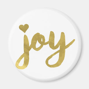 Joyful Joyful I've Got Joy Full of Joy Gold Art Magnet