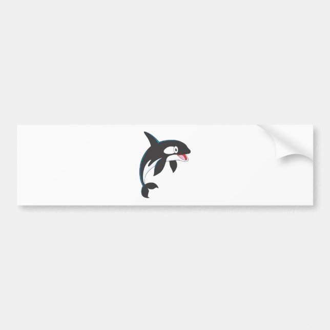 Joyful Killer Whale Bumper Sticker (Front)