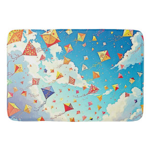 Joyful Kites Soaring High Bath Mat