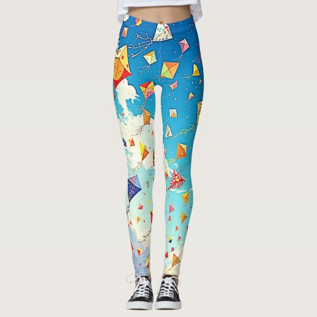 Joyful Kites Soaring High Leggings (Front)