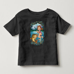 Joyful Leap With Finned Friend Toddler T-Shirt