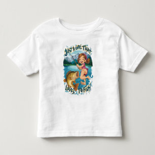 Joyful Leap With Finned Friend Toddler T-Shirt