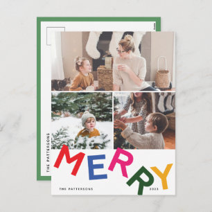 Joyful Lettering Holiday Photo Card