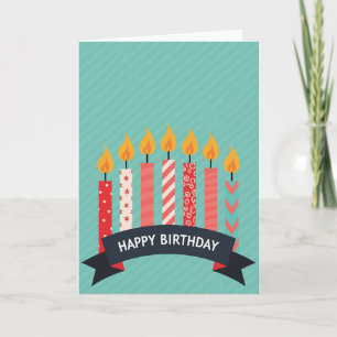 Joyful Lights Birthday Card