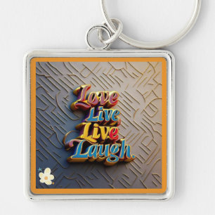 "Joyful Living Room Inspirations" Key Ring