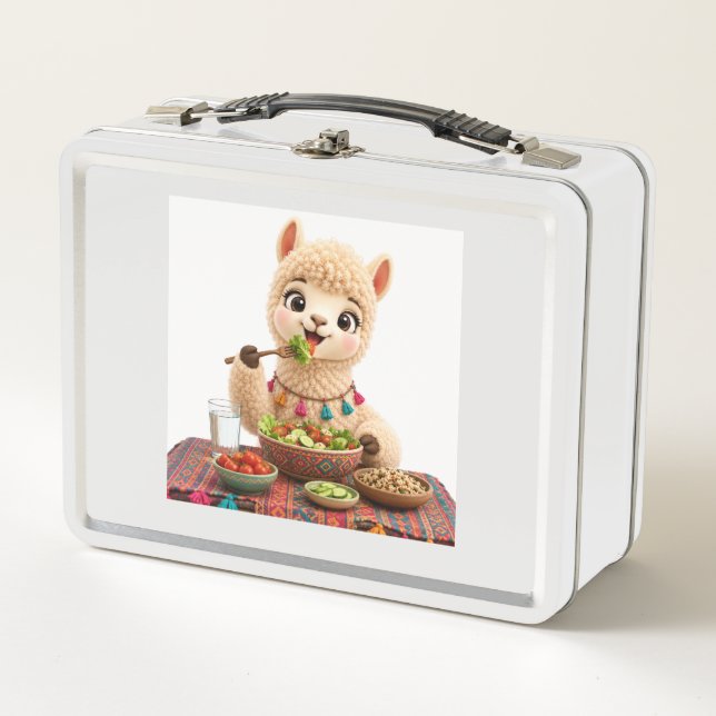 Joyful Llama Lunch Box (Front)